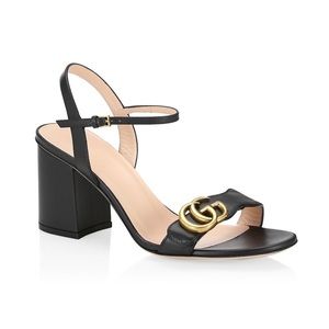 Gucci Marmont GG Ankle-Strap Sandals